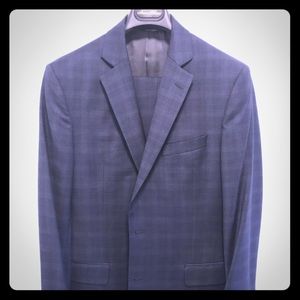 Brooks bros blue pattern suit